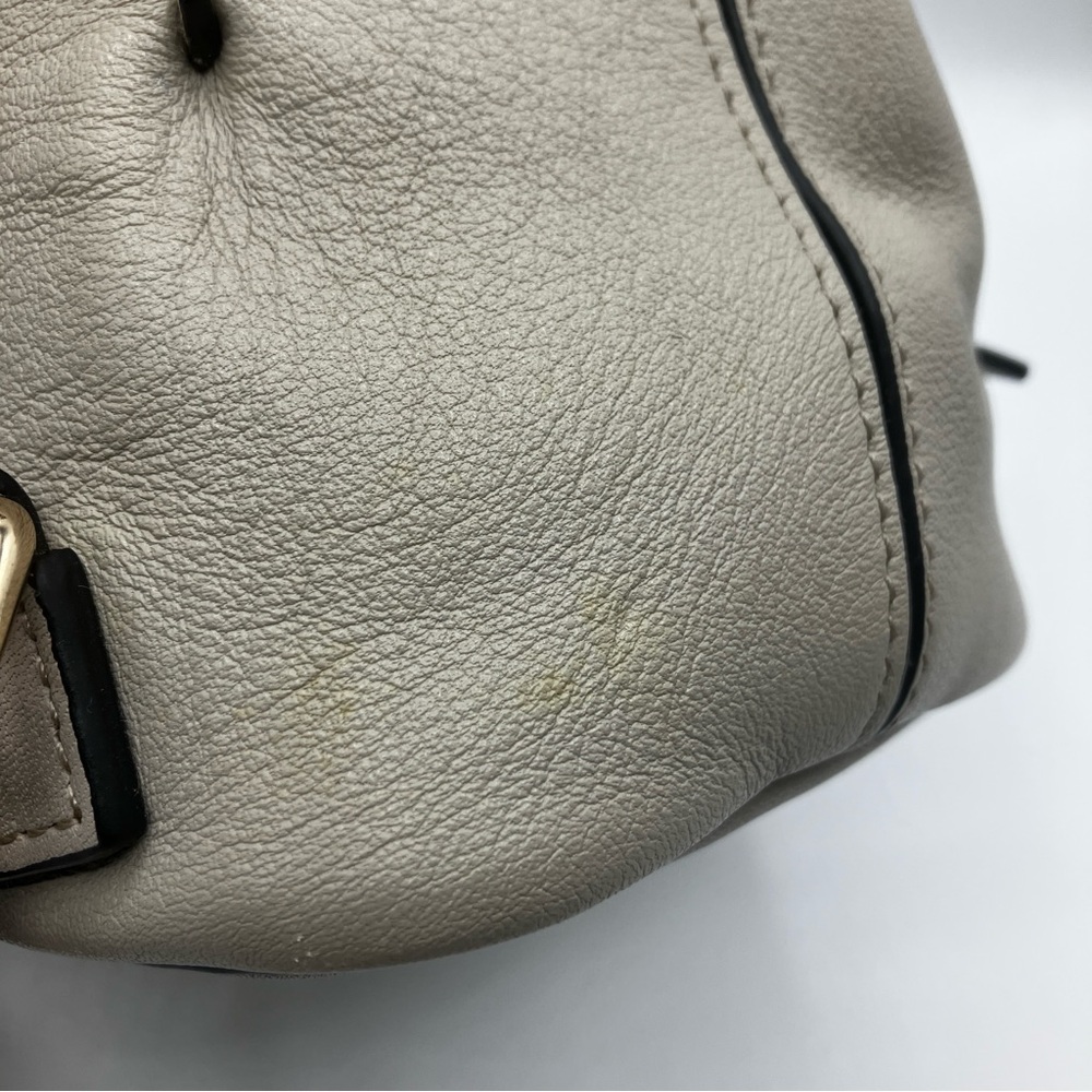 Chloé Grey Leather & Suede Mini Faye Backpack - Picture 12 of 16